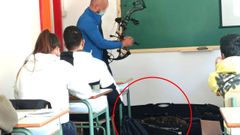 Una de las charlas impartidas en el CFEA de Louriz�n sobre la gesti�n de la caza y las armas permitidas y prohibidas