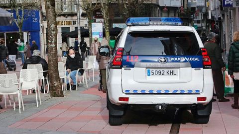 Foto de archivo de un vehículo de la Policía Local de Pontevedra