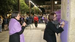 Acto de Mulleres en Acci�n contra la violencia machista por el asesinato de Beatriz Lij�