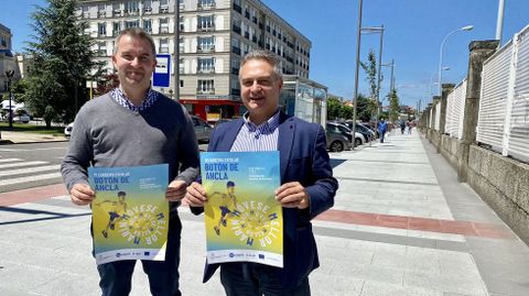 Los concejales Antonio Traba y Manuel Santos presentan la IV Carreira Botón de Ancla