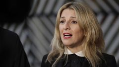 La ministra de Trabajo y vicepresidenta segunda Yolanda D�az en Bruselas.