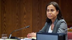 La expresidenta de ADIF, Isabel Pardo de Vera, en su comparecencia en el Senado