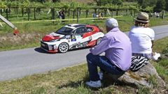 Espectadores en uno de los tramos del Rali de Pontevedra en la edici�n del 2024