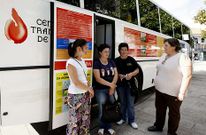 Una unidad m�vil del Centro de Transfusi�n estuvo ayer por la tarde en Ponteceso.