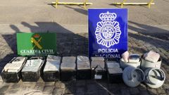 Coca�na incautada por la Polic�a Nacional y la Guardia Civil en el velero Whatever en el 2015.