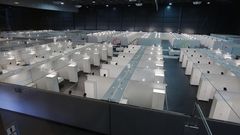 El hospital provisional del recinto ferial Luis Adaro est� listo para recibir pacientes