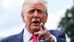Donald Trump hablando con la prensa esta semana.