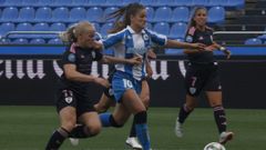 Millene, en el partido de ida contra el Madrid CFF.