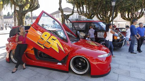 Rayo Mcqueen en el tuning solidario de Mondariz 