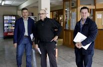 Vilach� sale del consejo rector entre Bernardino Gonz�lez (PP) y Xos� Somoza (BNG).