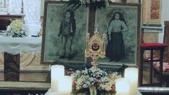 Las reliquias de los santos Francisco y Jacinta Martos, los dos hermanos que junto a su prima Luc�a presenciaron los milagros de F�tima