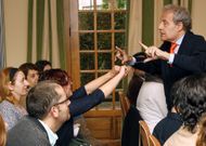 Dom�nec Biosca intervino ayer en las jornadas celebradas ayer en el Parador de Cambados. 