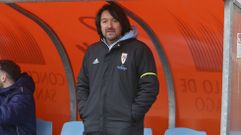 Secho Mart�nez, entrenador del Compos, en el �ltimo partido jugado en San L�zaro ante el C�ltiga.