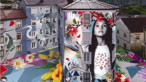 Recreacin de la propuesta artstica para las calles de Coia.