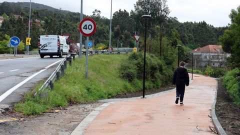 Los escombros procedían de la senda peatonal que la Xunta construyó entre Bamio y Carril