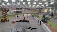 As� avanzan las obras del pabell�n de A Pinguela