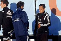 Orellana, ayer con el recuperador en A Madroa. 