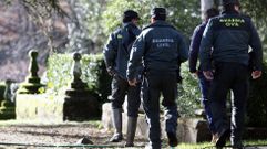 Agentes de la Guardia Civil de servicio en la comarca de Lemos, en una fotograf�a de archivo