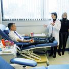 <span lang= es-es >Donaci�n de sangre</span>. Hern�ndez acudi� ayer el Centro de Transfusi�n para donar dentro de la campa�a de Nadal. 