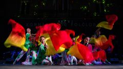 Imagen de archivo de un espectculo de las Xornadas de Folklore de la Diputacin