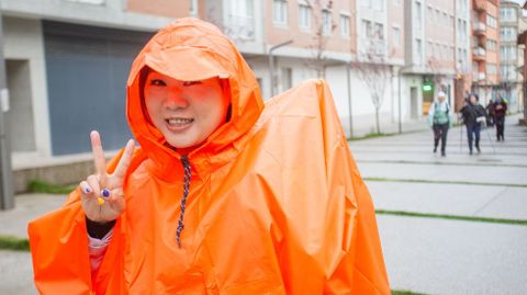 Los peregrinos del Camino Portugu�s, a su paso por Pontevedra