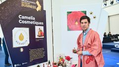 Pablo Mansilla promocionando el aceite de camelia