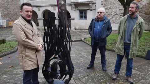 Representantes de la red visitando el Museo Provincial de Lugo con Uxo Novoneyra y Rubn Arroxo