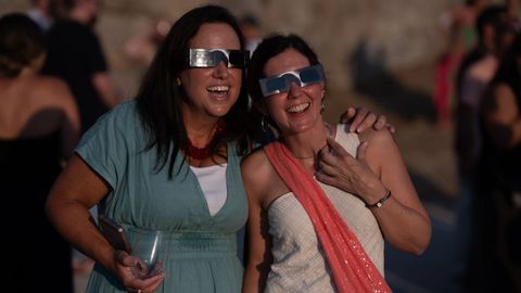 Noche de Perseidas y de eclispse solar, en el Pazo de Toubes, en Cenlle
