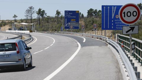 Imagen de archivo de la autova que comunica la provincia de Ourense con Portugal