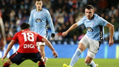 Ferran Jutgl&agrave;, en el duelo entre Celta y Osasuna de este viernes en Bala&iacute;dos.