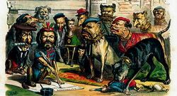 La satira pol�tica se apoyaba frecuentemente en el dibujo.