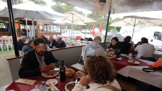 Chiringuito de Abrela, junto a la playa