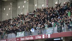 Aficionados del Racing de Ferrol desplazados a Pasar�n en la pasada temporada