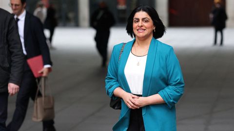 La ministra de Interior britnica, Shabana Mahmood.