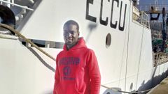 Siaka Thior, marinero senegal�s que formaba parte de la tripulaci�n inicial del Villa de Pitanxo