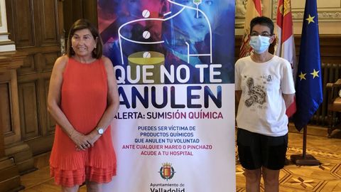 Presentacin de una campaa contra la sumisin qumica del Ayuntamiento de Valladolid