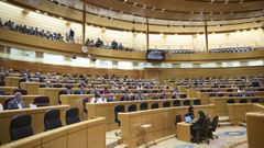 Vista del hemiciclo del Senado, en el que se votaron en sesi�n plenaria las modificaciones a la ley de multirreincidencia.