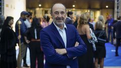 Manuel Manquia en el estreno de O home e o can en el Festival de Cine de Ourense, en septiembre del aos pasado. 