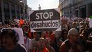 Imagen de la manifestaci�n en Madrid el pasado mes de septiembre para denunciar el desahucio de Maricarmen Abascal.