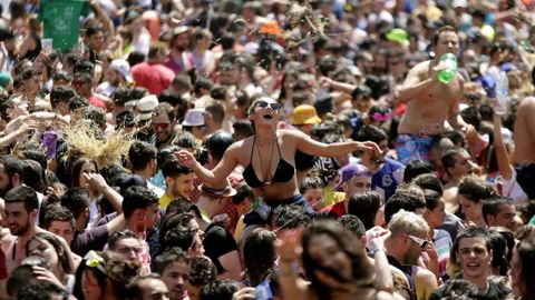 La sesin verm es una de las actividades ms destacadas de la Festa da Fraga de As Pontes.