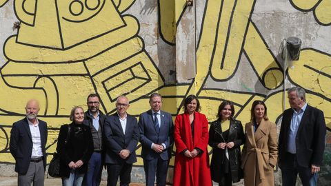 Acto de presentaci�n de la Direcci�n Art�stica de la Candidatura de Oviedo a Capital Europea de la Cultura 2031, con la asistencia, entre otros, del alcalde Alfredo Canteli (5d) y de la directora art�stica de la Candidatura, Natalia �lvarez Sim�