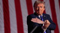 El candidato republicano Donald Trump durante un mitin en Pensilvania