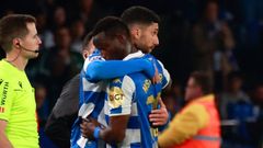 Zaka y Nsongo, durante un encuentro de la pasada temporada