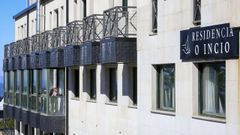 Exterior de la residencia, intervenida por la Xunta tras el brote de coronavirus