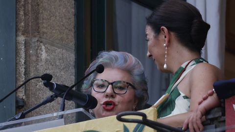 Preg�n de Dolores V�zquez en las fiestas de Betanzos