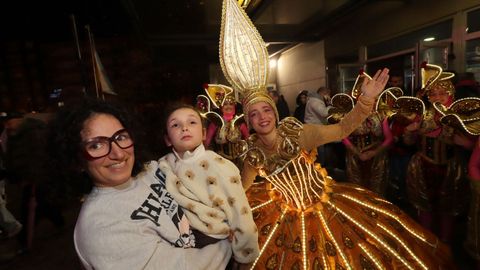 Encendido de las luces navideas en Boiro.