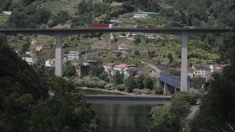 Vista de Os Peares, donde se propone ubicar una oficina de turismo