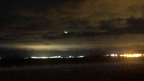 Bólido espacial en la playa de Carnota el domingo 2 de julio