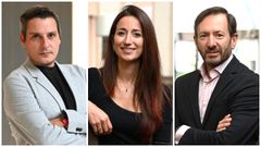 De izquierda a derecha:�Adri�n Neyra, psiquiatra;�Alba Babot, m�dica de familia; y�Jos� Manuel Montes, psiquiatra.