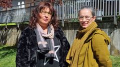 Carmen Vila, la primera presidenta de Down Ourense, con la psicomotricista del CHUO Ana Bel�n Fern�ndez
